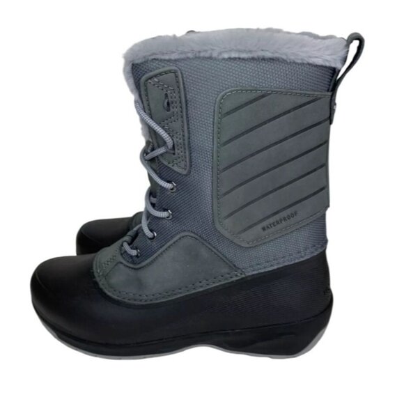 The North Face Shellista II Mid Boots Women 7 Waterproof Suede Faux Fur Lined - Picture 4 of 11